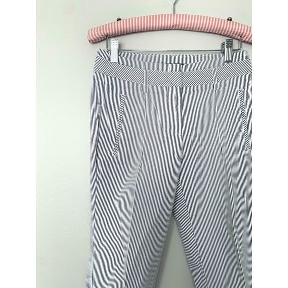 Zara Striped Straight Leg Pants Trouser - Picture 4 of 5